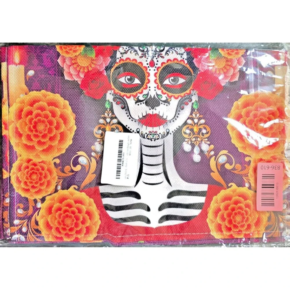 Day of The Dead Table Runner Dia De Los Muertos Table Runner New 13